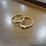 金プラチナリング二個6-29