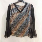 ダンス服シマウマ豹トップス9