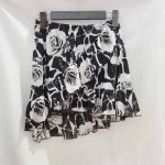 ダンス服バラ白黒スカート9-1