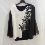 ダンス服白黒トップス9-16