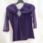 ダンス服紫トップス9-11