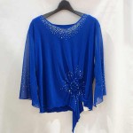 ダンス服青トップス9-11