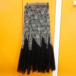 ダンス服スカートバラ切り替