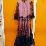 ダンス服ドレス透青ピンク10-