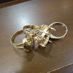 金プラチナリング3個10-5