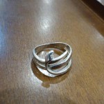 金プラチナ蛇リング11-23