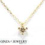 K18 イエローゴールド ダイヤモンド 0.15ct ネックレス