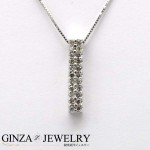 K18WG ホワイトゴールド ダイヤモンド 0.20ｃｔ ネックレス