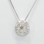 K18ＷＧ ホワイトゴールド ダイヤモンド 0.50ct  ネックレス