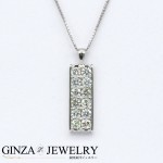 Pt850 Pt900 プラチナ ダイヤモンド 1.08ct デザイン ネックレス