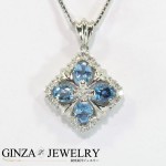 pt850 pt900 プラチナ アクアマリン 1.23ｃｔ ダイヤモンド ネックレス 鑑別書付