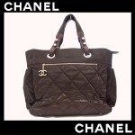 シャネル CHANEL トートバッグ パリビアリッツGM 茶 美品 ラージサイズ
