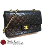 シャネル CHANEL マトラッセ チェーンショルダーバッグ レディースバッグ 2重蓋 ラムスキン ブラック