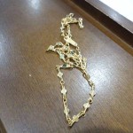 金プラチナｋ18潰れチェーン