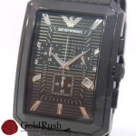 ARMANI クオーツ メンズ腕時計 ブラック AR-0475