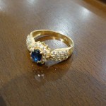 金プラチナｋ18サファイアリ