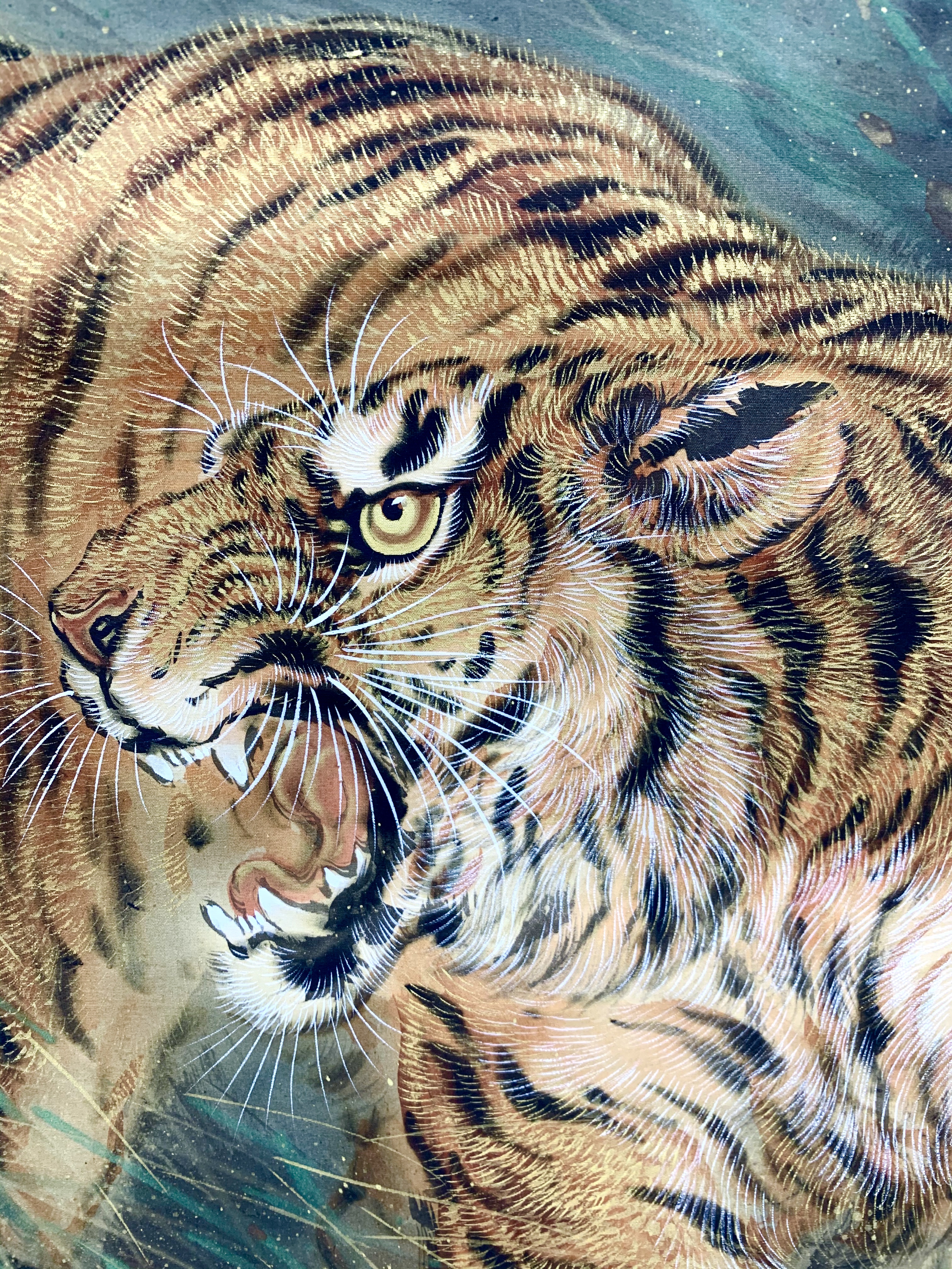 虎の刺繍